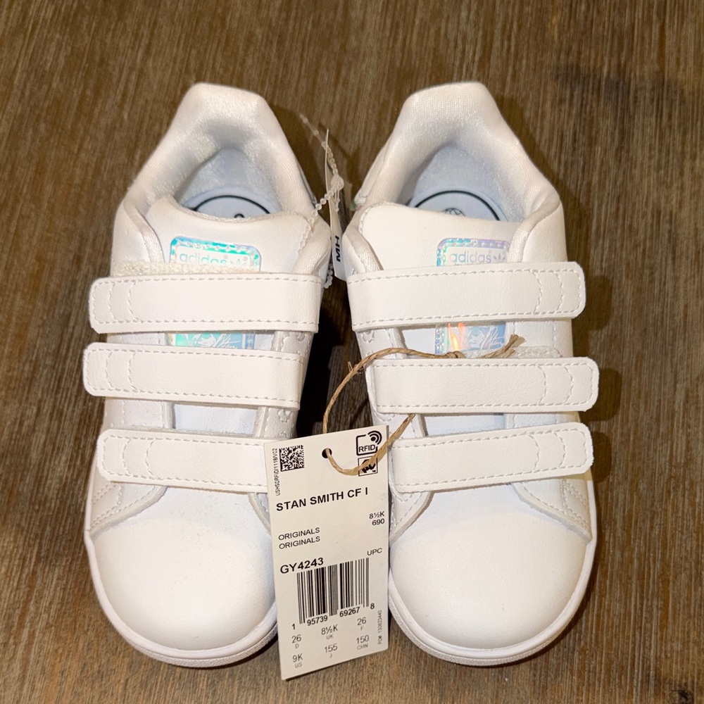 Adidas Kids' White Stan Smith Sneakers